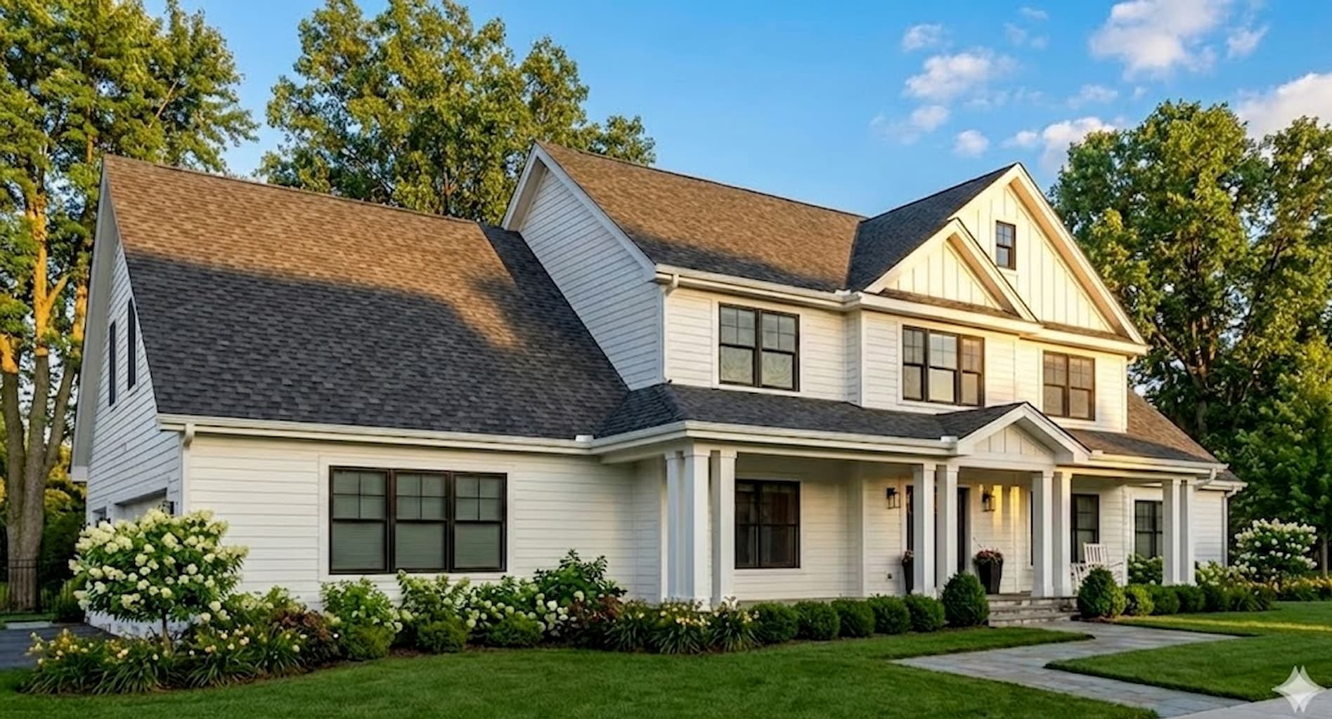 Beautiful Columbus home with new architectural shingle roof by DiYanni Roofing